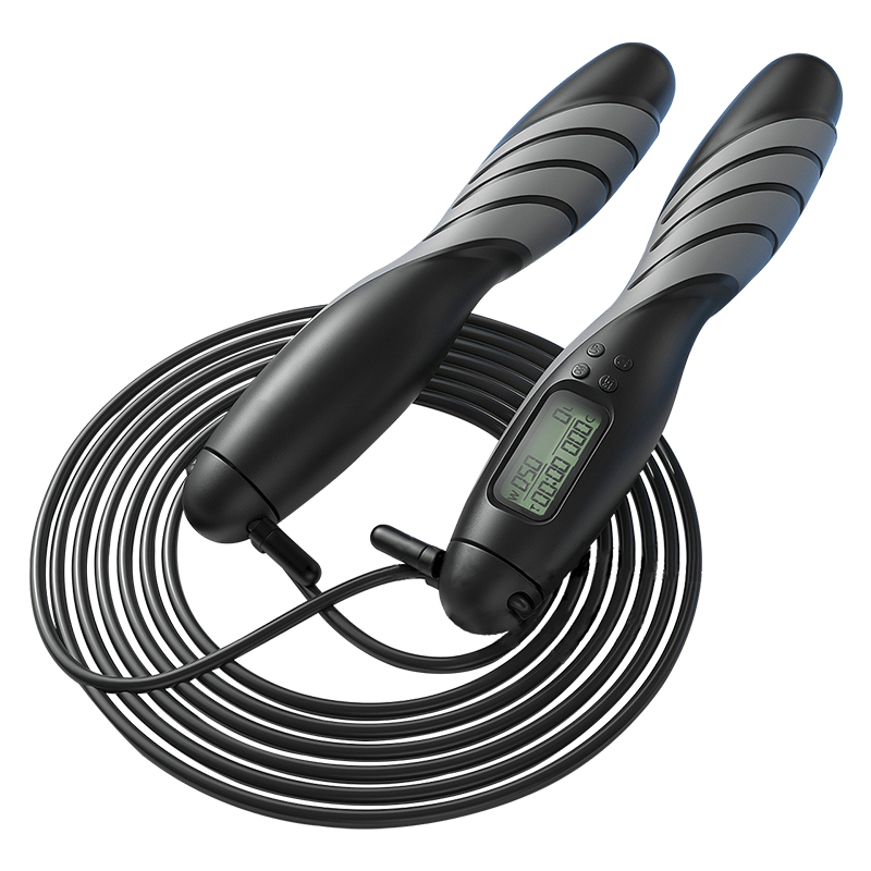 China Wholesale Jumping Rope Pcv Factories Pricelist - Gym Fitness Sports Equipment Adjustable Weighted PVC Rubber Natural ABS Heavy Smart Digital Counter Jump Professional Skipping Rope – B...