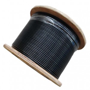 Plastic coated steel wire rope