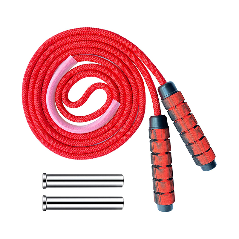 China Wholesale Jumping Rope Smart Factory Quotes - Cotton Jump Rope 9mm for Fitness Adjustable Rope Skipping Weighted Tangle-Free – Bangyi