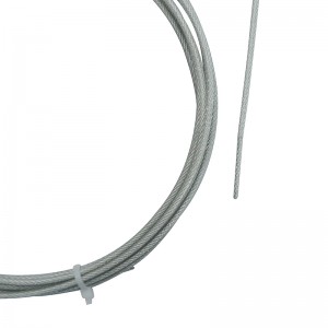 Plastic coated steel wire rope 3mm 4mm 5mm PVC/PU/NYLON coated galvanized steel wire cable