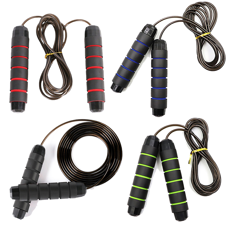 China Wholesale Skipping Rope Black Factory Quotes - Custom Exercise Gym Workout Training Fitness Heavy Steel Cable Wire Bearing Weighted Skipping Rope Adjustable Speed Jump Rope – Bangyi