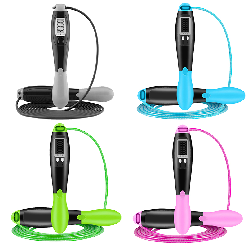 China Wholesale Fitness Jump Rope Factory Quotes - Electronic Counting Jump Rope, Adjustable Fitness Jumping Rope with Electronic Time Calorie Counter – Bangyi